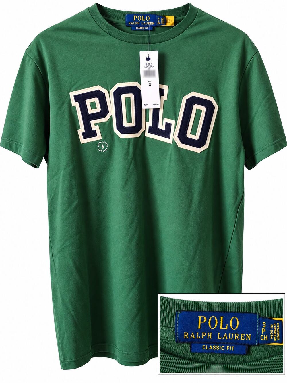 Polo Ralph Lauren Green POLO Graphic T-Shirt Size S NWT Classic Fit